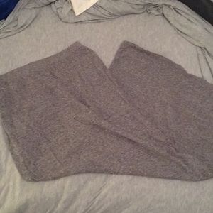 grey slim maxi skirt